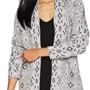 Lucky Brand “Lauryn” grey bohemian cardigan